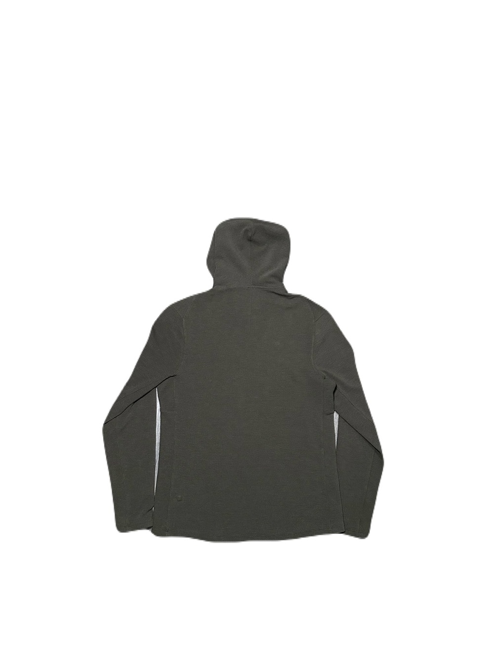 Lululemon Shift Stitch Waffle Knit Hoodie Pullover Sweatshirt Mens M Dark Olive - Picture 2 of 7